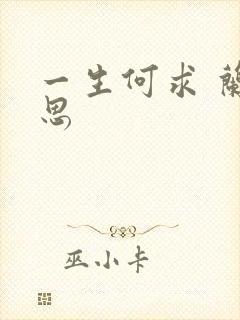 一生何求 兰思思