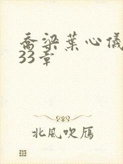 乔梁叶心仪3233章