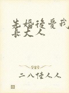 先婚后爱我的市长大人