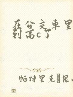 在公交车里c弄到高c了