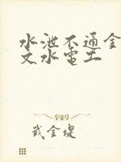 水泄不通金银原文水电工