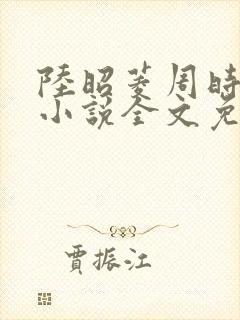 陆昭菱周时阅的小说全文免费阅读