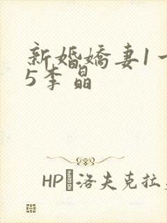 新婚娇妻1一25李晶