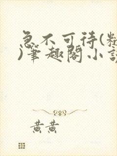 急不可待(糙汉)笔趣阁小说内容