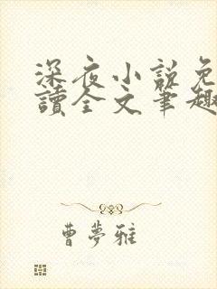 深夜小说免费阅读全文笔趣阁