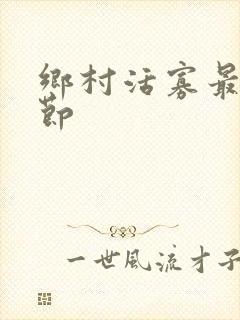 乡村活寡最新章节