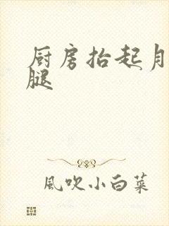 厨房抬起月月的腿