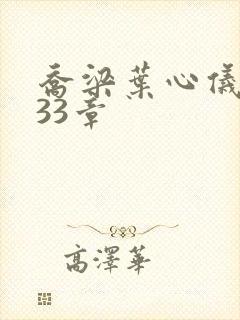 乔梁叶心仪3233章