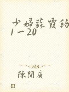 少妇苏霞的沉沦1一20