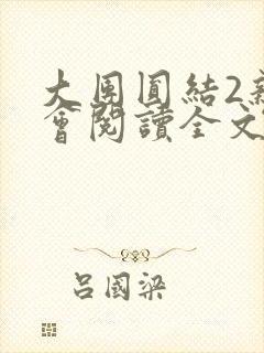 大团圆结2亲情会阅读全文