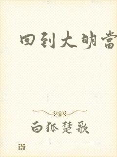 回到大明当才子