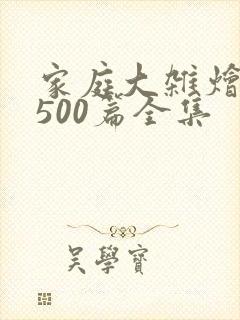 家庭大杂烩小说500篇全集
