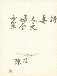 少妇人妻诗雨小军全文