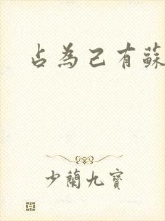 占为己有苏静初