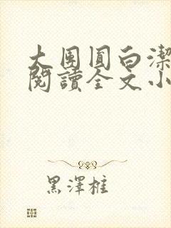 大团圆白洁免费阅读全文小说