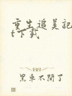 重生追美记txt下载