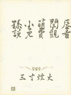 孙小萌闫辰的小说免费观看