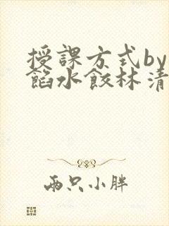 授课方式by肉馅水饺林清