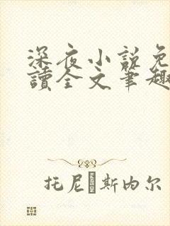 深夜小说免费阅读全文笔趣阁