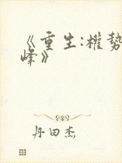 《重生:权势巅峰》
