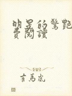 明星的惊艳史免费阅读