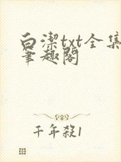 白洁txt全集笔趣阁