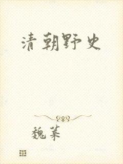 清朝野史