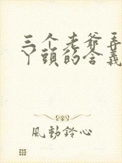 三个老爷弄一个丫头的含义