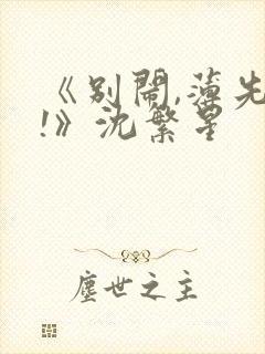 《别闹,薄先生!》沈繁星