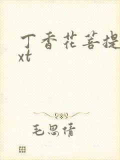 丁香花菩提树txt