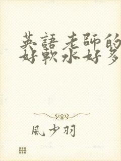 英语老师的兔子好软水好多