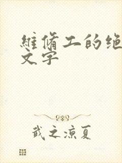 维修工的绝遇中文字