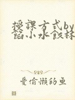 授课方式by肉馅小水饺林清