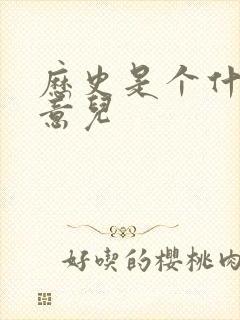 历史是个什么玩意儿