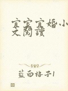 宜室宜婚小说全文阅读