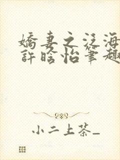 娇妻之泛海之舟许晗怡笔趣阁