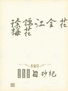 徐锦江金花瓶楷梅花