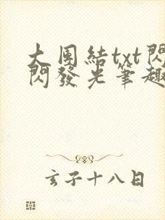 大团结txt闪闪发光笔趣阁