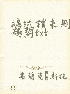 鹅绒锁未删除笔趣阁txt