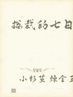 总裁的七日索情