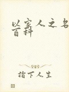 以家人之名百度百科