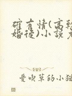 确有情(高干 婚后)小说免费