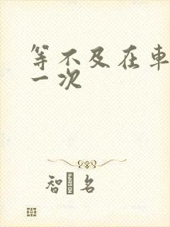 等不及在车里做一次