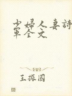 少妇人妻诗雨小军全文