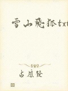 雪山飞狐txt