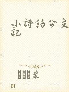 小诗的公交车日记