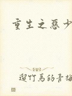 重生之恶少