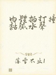 肉体拍打撞击出黏腻水声