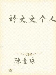 于文文个人简历