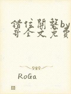 错位关系by东哥全文免费阅读